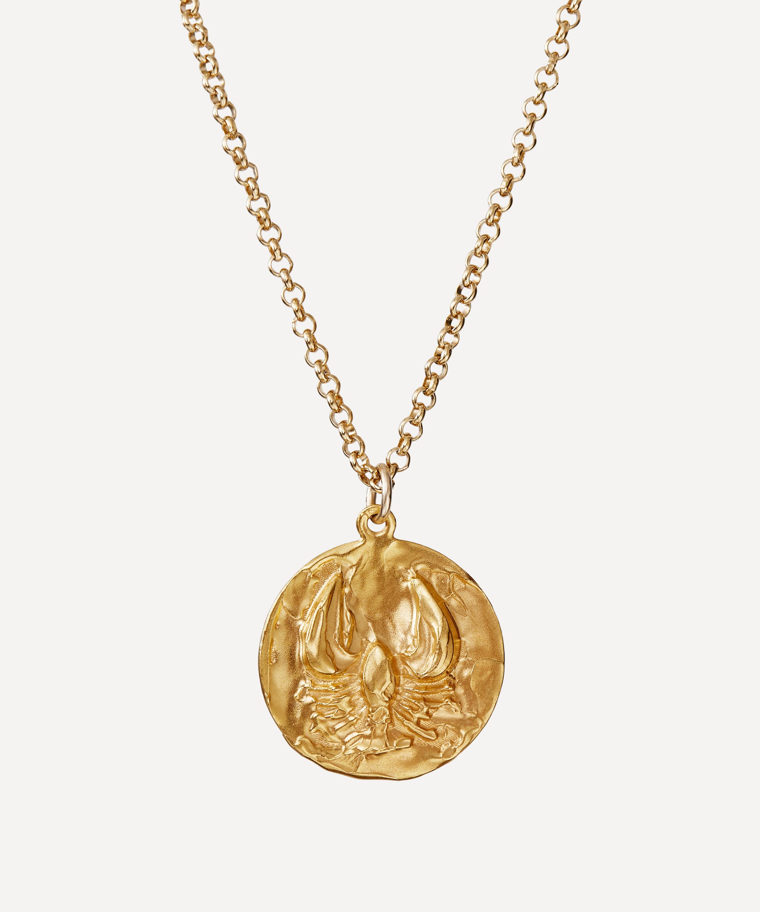 24ct Gold-Plated Reader Of The Sea Pendant Necklace