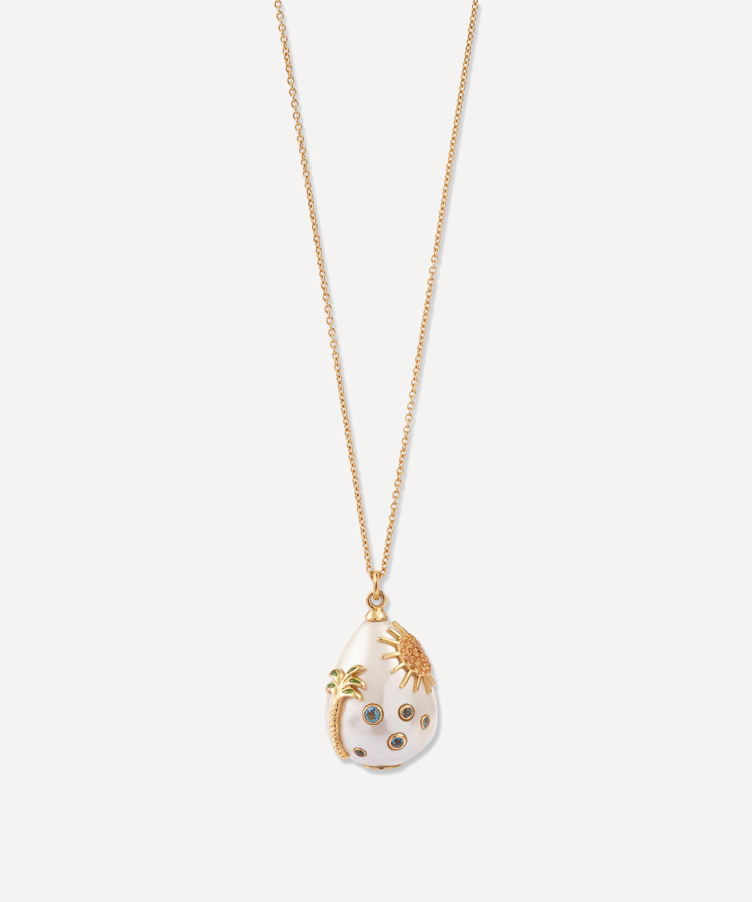 9ct Gold Joie de Vivre Pearl Pendant Necklace