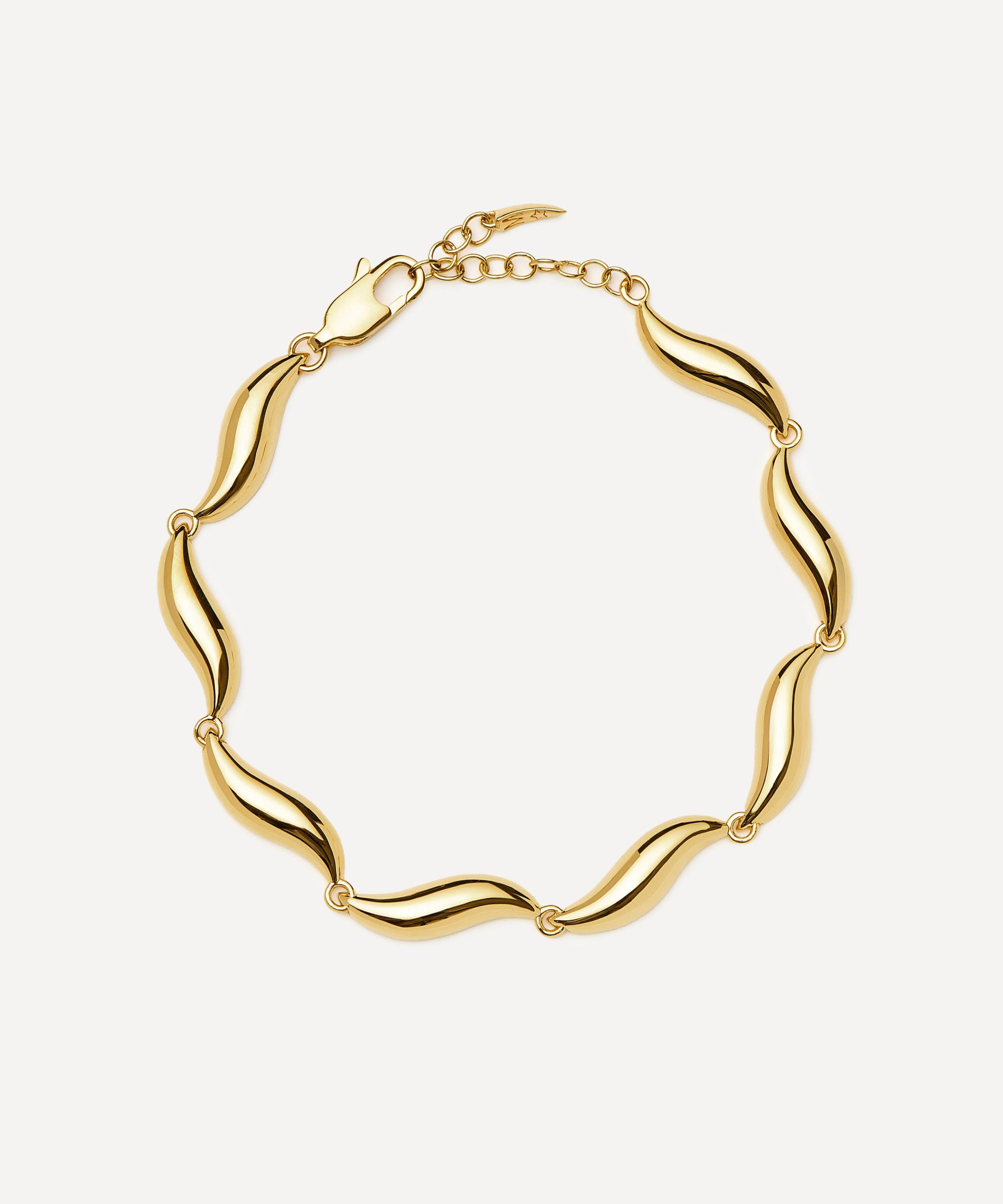 X Savi 18ct Gold-Plated Signature Link Chain Bracelet