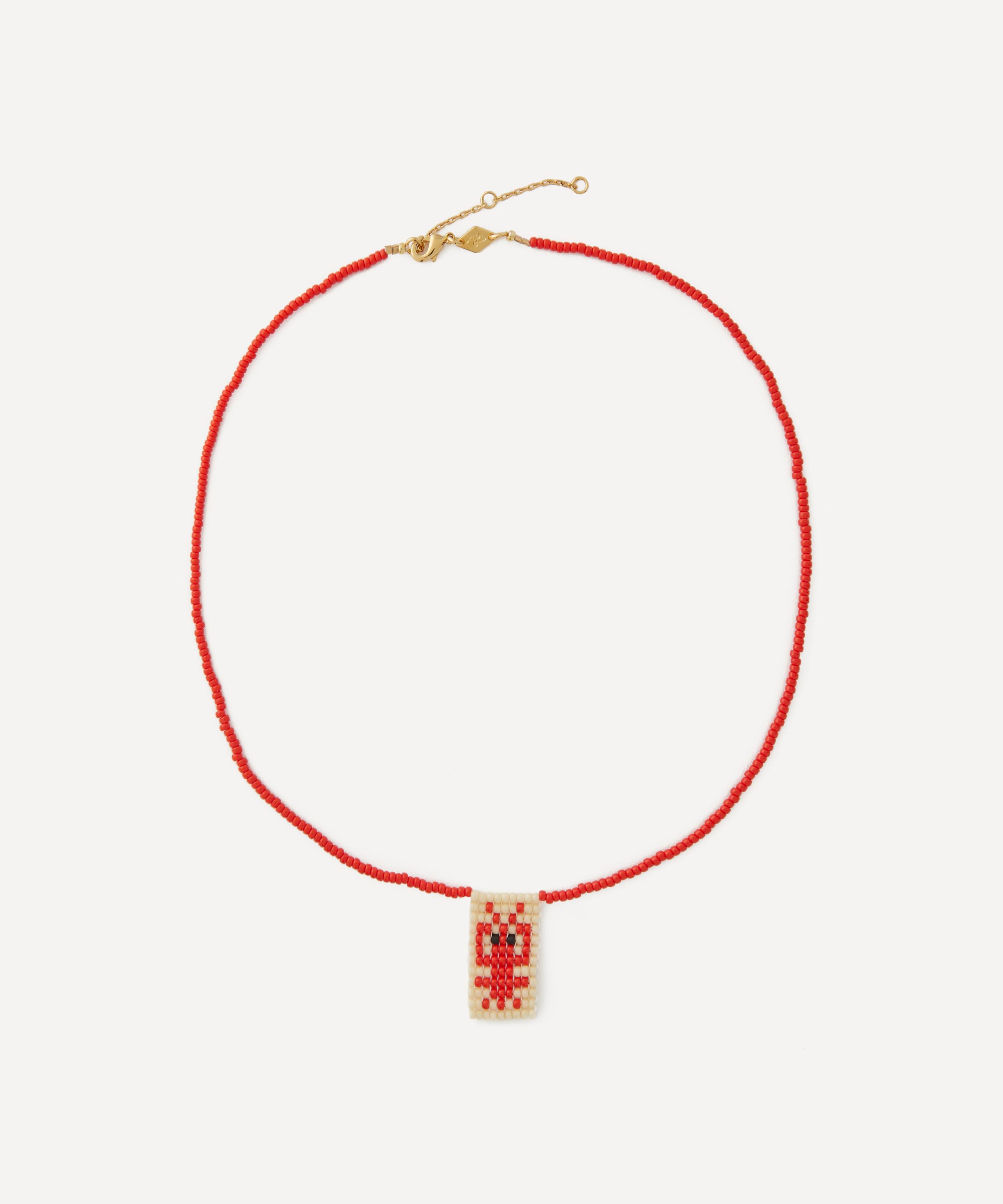 18ct Gold-Plated Youâre My Lobster Bead Necklace