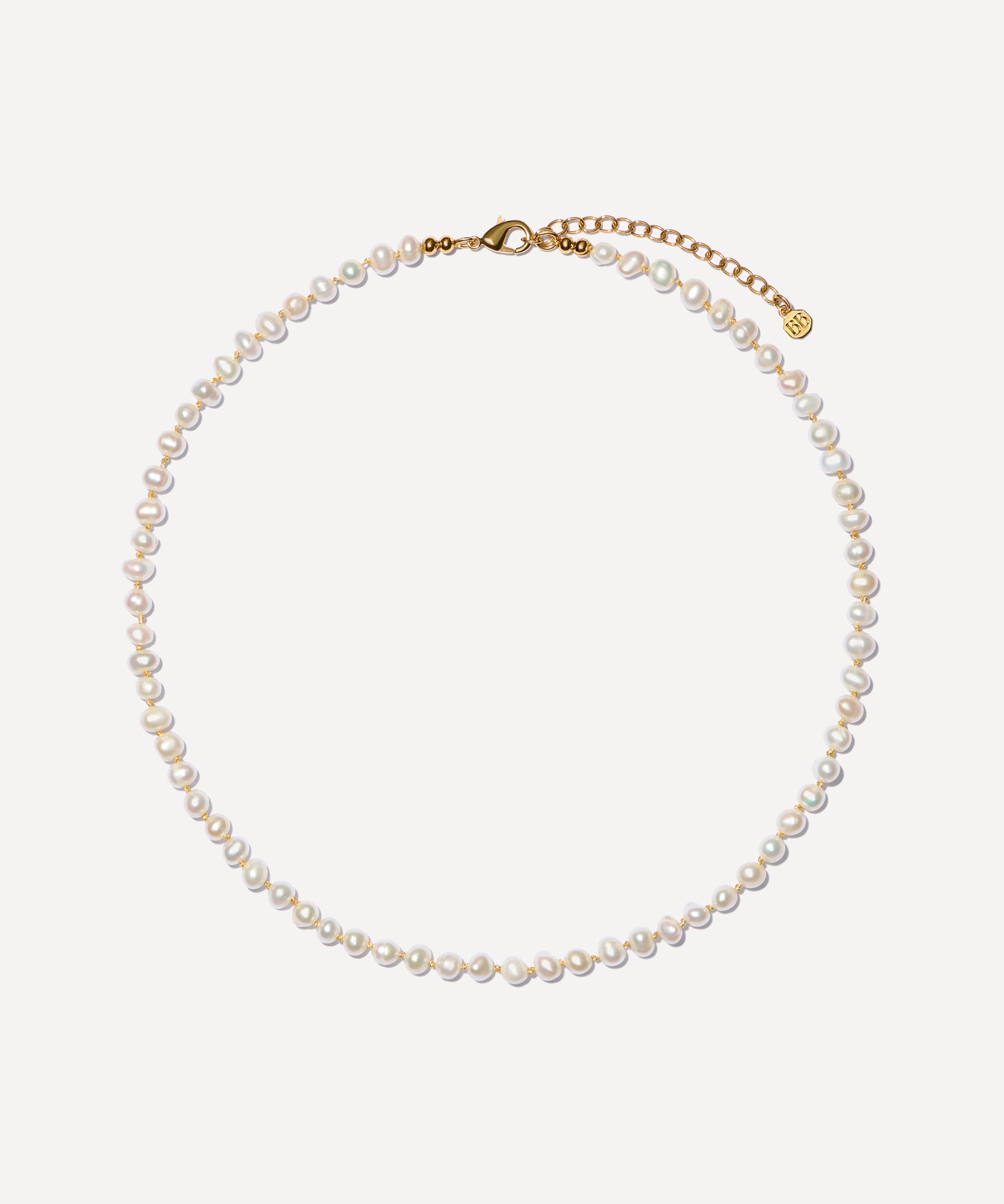 14ct Gold-Plated Vermeil Brass Freshwater Pearl Necklace