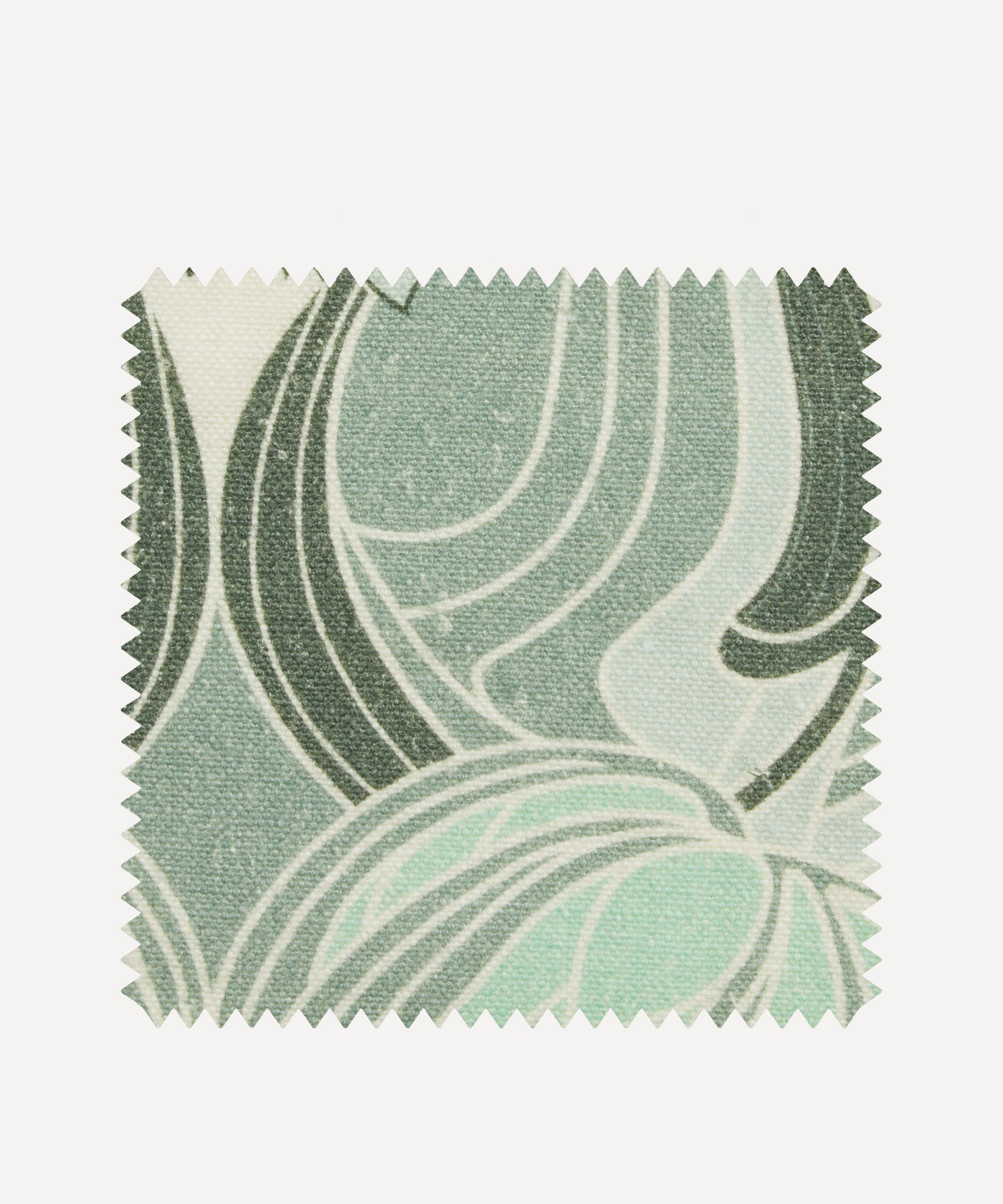 Fabric Swatch - Katherine Nouveau Emberton Linen in Jade