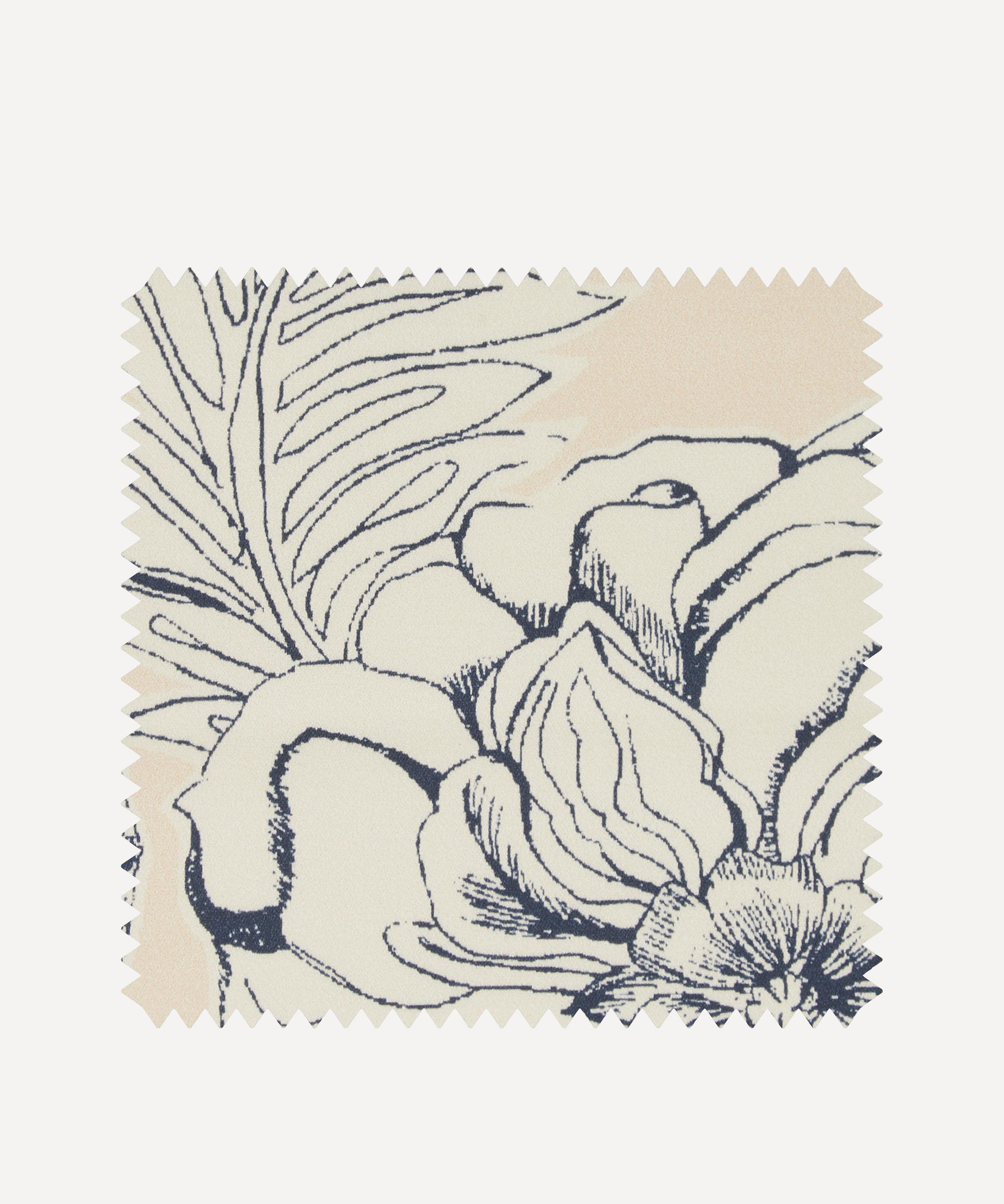 Fabric Swatch - Zennor Arbour Chesham Sateen in Pewter Plaster Pink