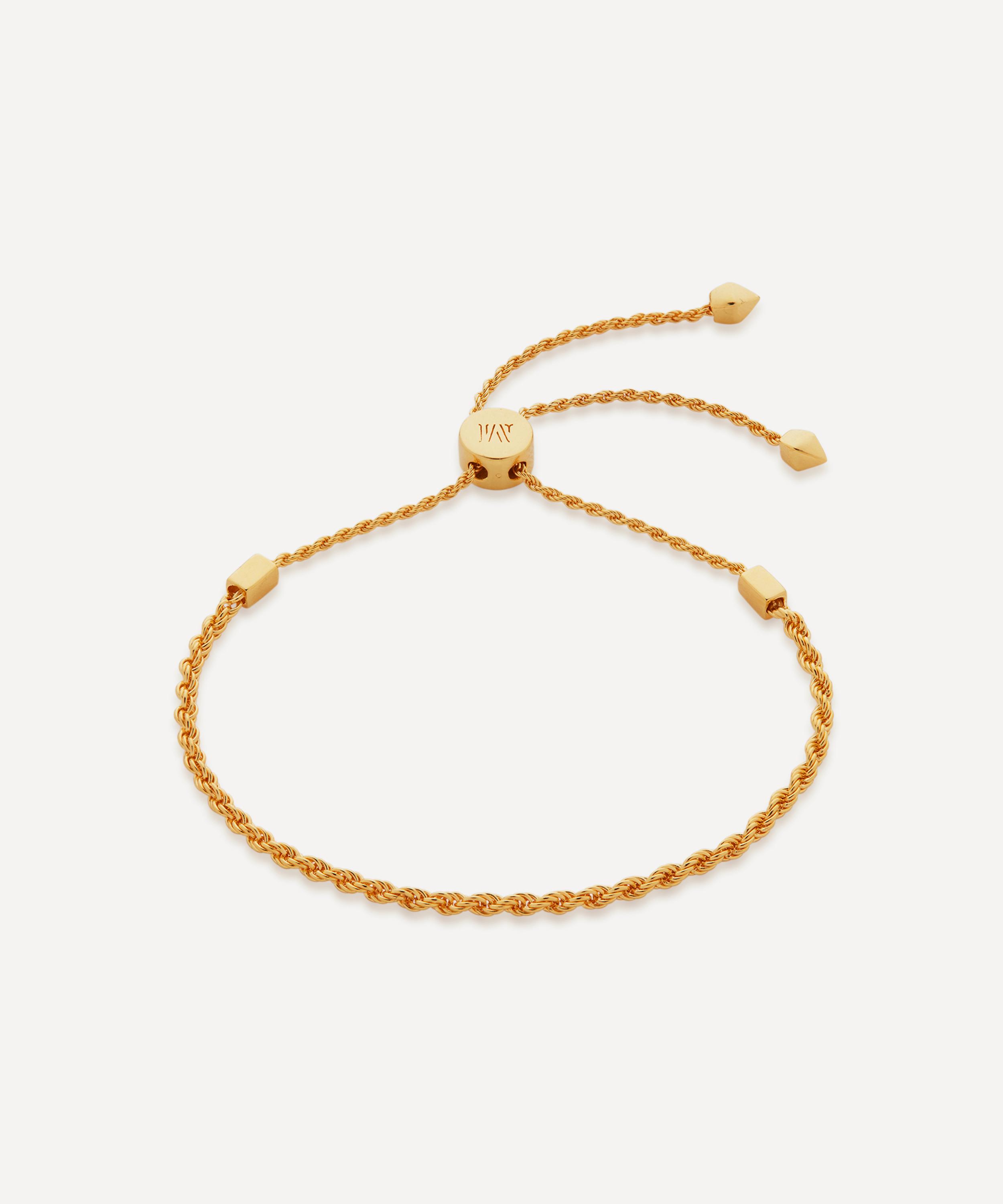 18ct Gold Plated Vermeil Silver Corda Fine Chain Friendship Bracelet