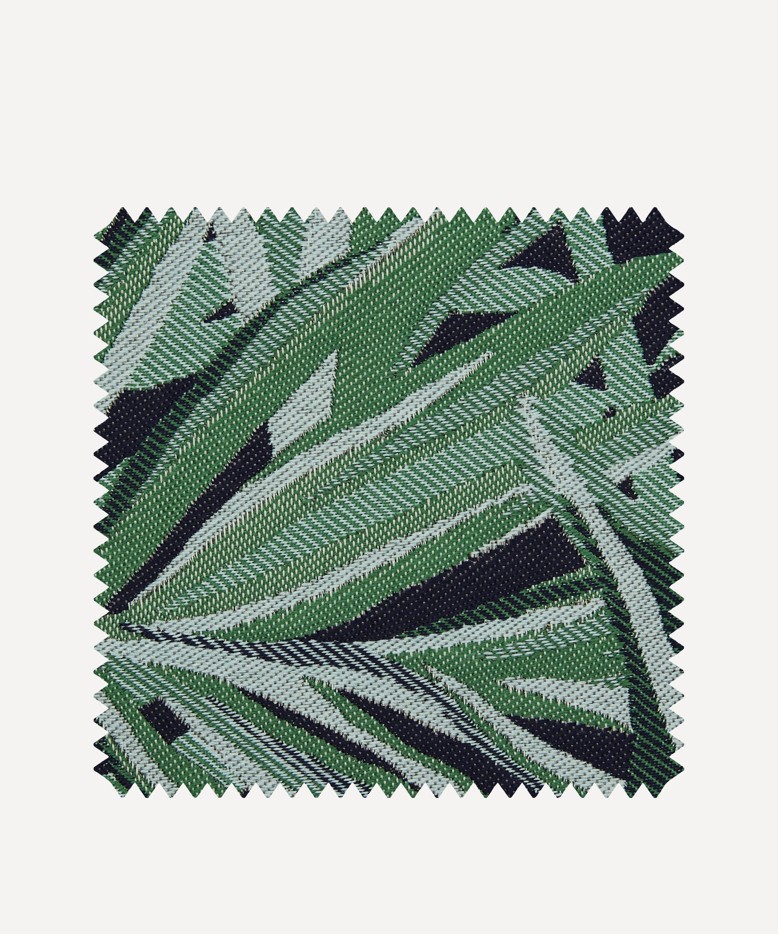 Outdoor Fabric Swatch â Chile Palm Lovell Jacquard in Jade