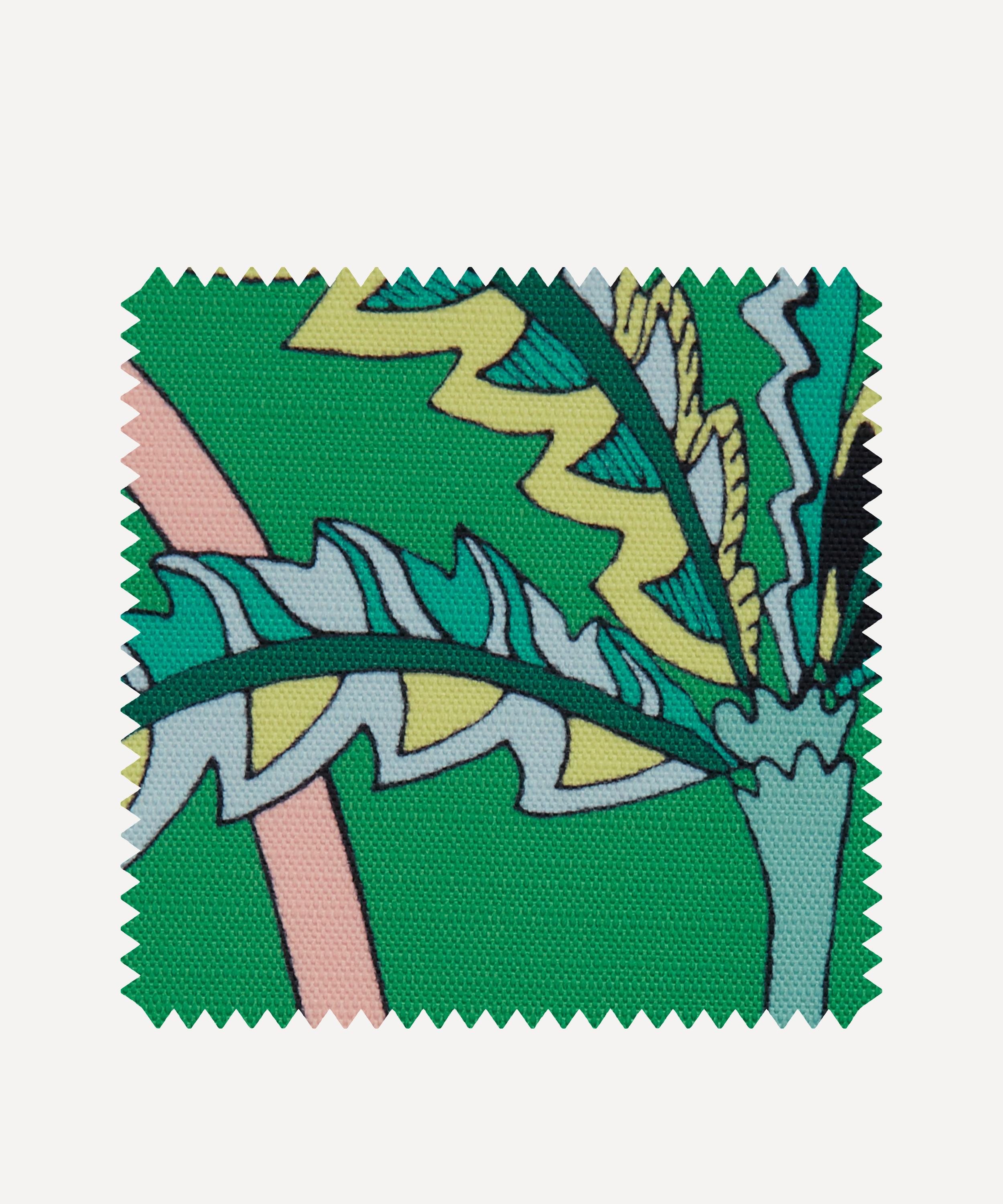 Outdoor Fabric Swatch â Fantasia Jungle Easton in Jade