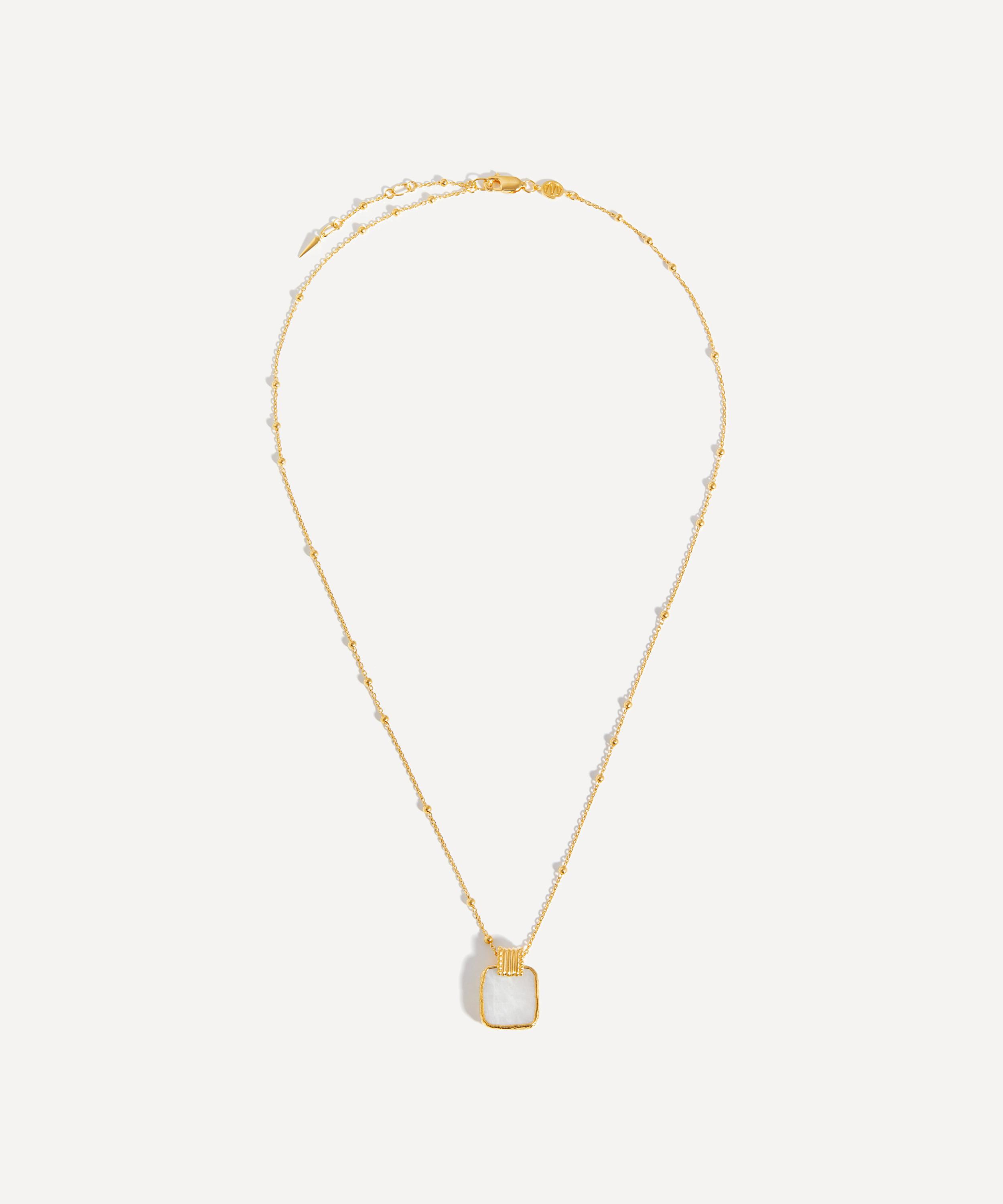 18ct Gold-Plated Vermeil Silver Lena Pendant Necklace
