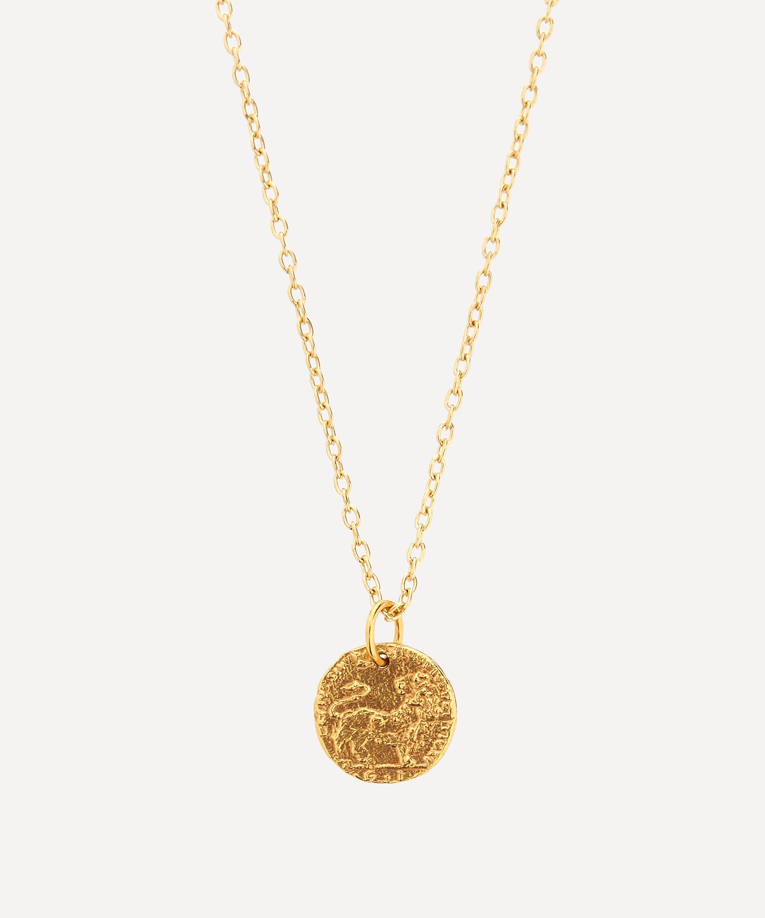 24ct Gold-Plated Baby Lion Cub Pendant Necklace